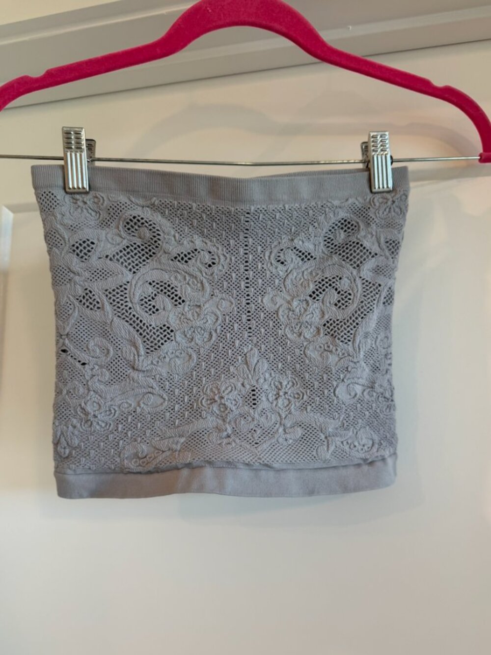 Free People Intimately Light Muted Purple Lace Bandeau Top – Size M/L